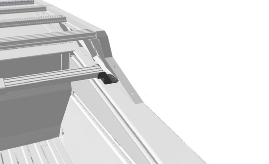 Crossbars Adaptor for Full Expedition Rack (Cybertruck) - Mars Adventure Gear