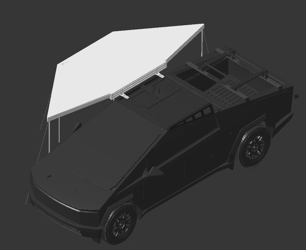 Basecamp Awning (Cybertruck) - Mars Adventure Gear