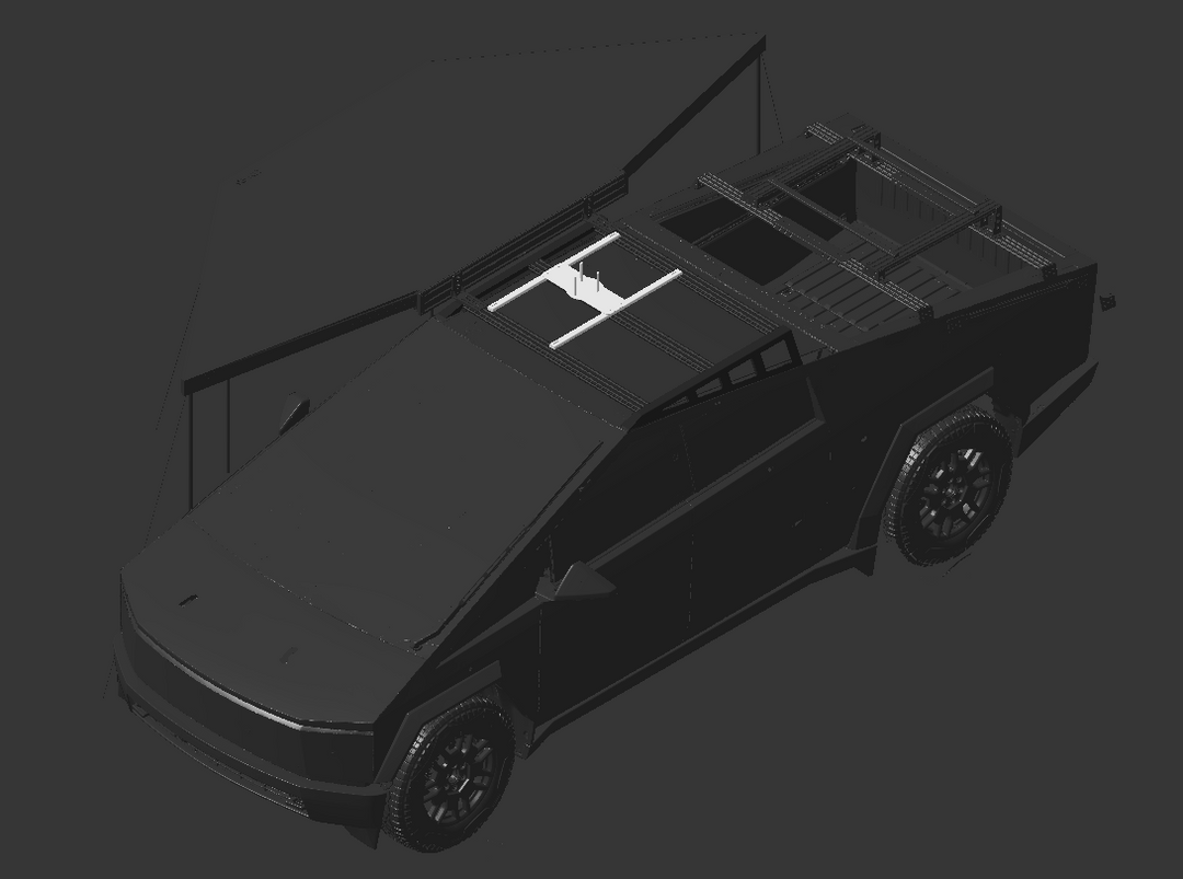 Tesla Cybertruck Tire Rack - Mars Adventure Gear