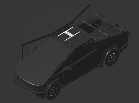 Tesla Cybertruck Tire Rack - Mars Adventure Gear